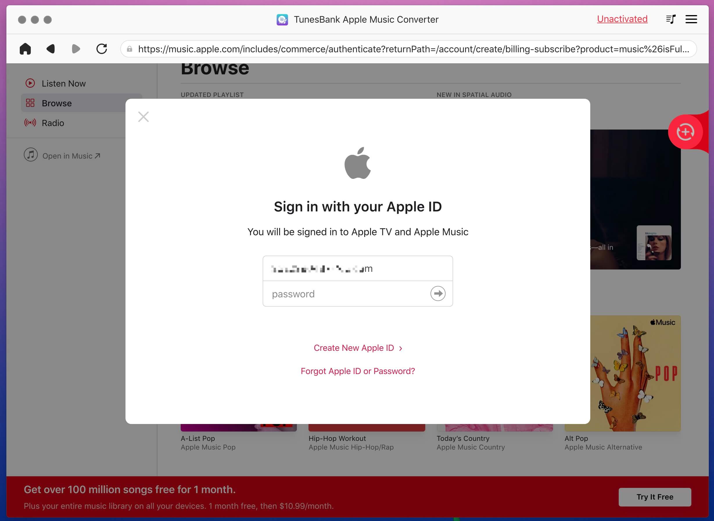 sign in Apple ID