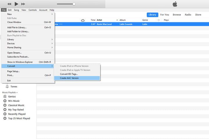 convert itune music to m4a