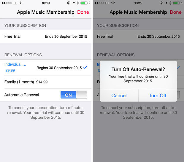 Turn Off Auto-Renewal from Apple Music Subscription