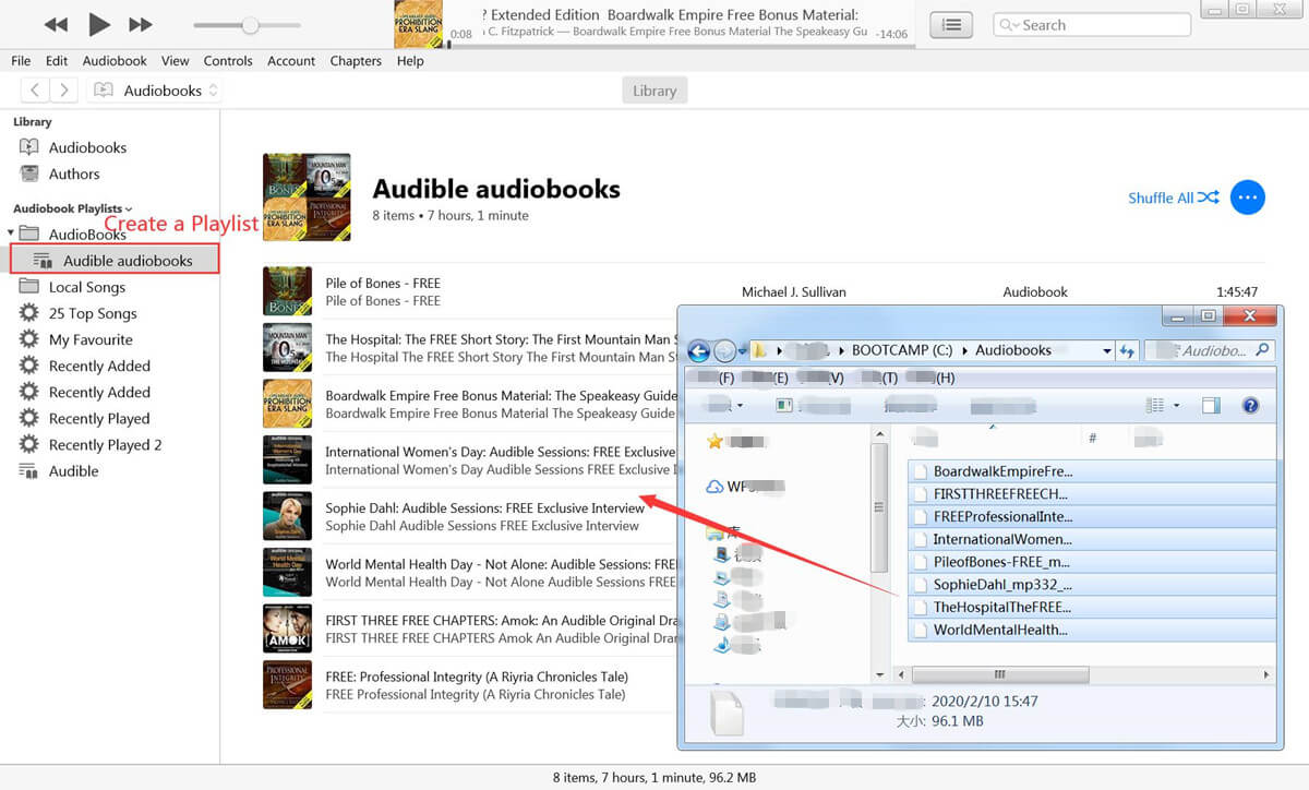 how to add audiobook to audible on mac