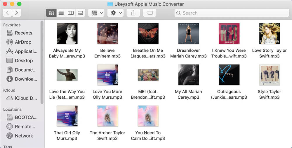 output di Apple Music