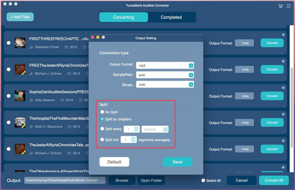 set output format